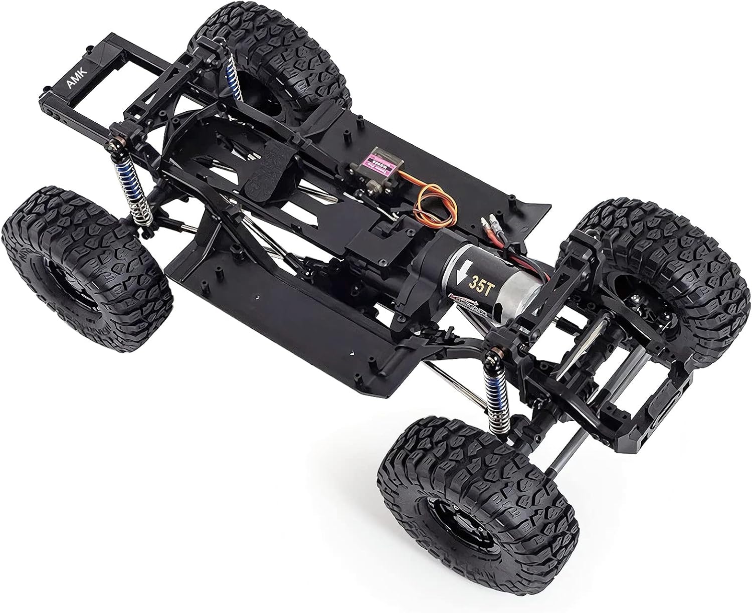 313mm Wheelbase RC Crawler Chassis Frame Builders Kit with 2-Speed Transmission 35T 550 Motor for TRX4 D90 DIY Upgrade (Chassis Have Axle Have Wheels)