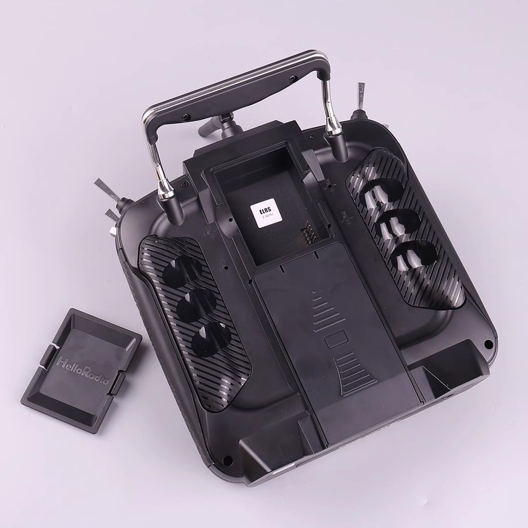 V16 ELRS FPV Drone Remote Controller Hall Gimbals Radio Transmitter, 16 Channels, 2.4G, Mode 2, for RC Drone (Black)