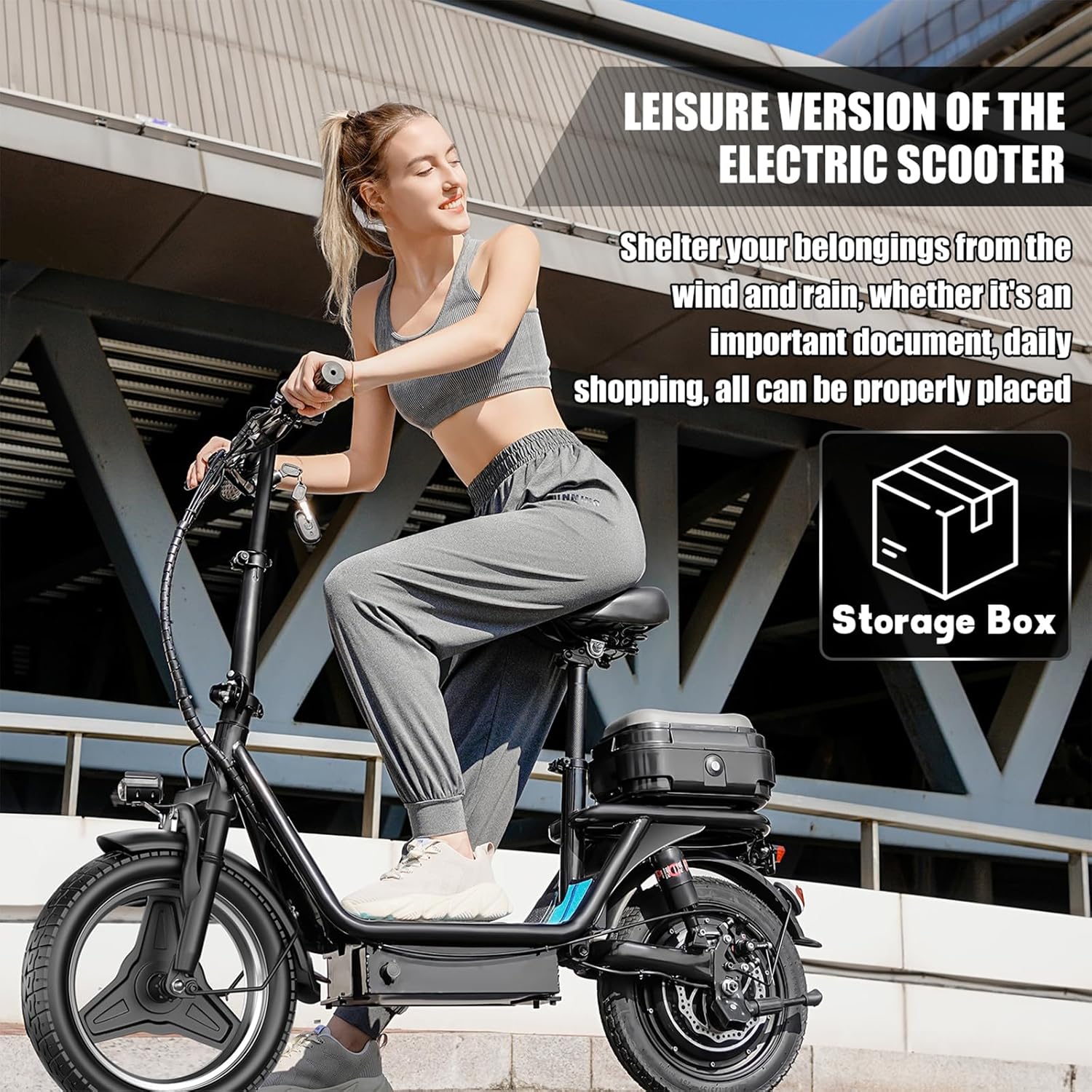 ASKGO Electric Scooter Adults, 1000W Motor, Top Speed 25Mph, Max 35 Miles Range, Foldable Commuter E-Scooter with Dual Suspension & Brakes, Waterproof Rating IPX7