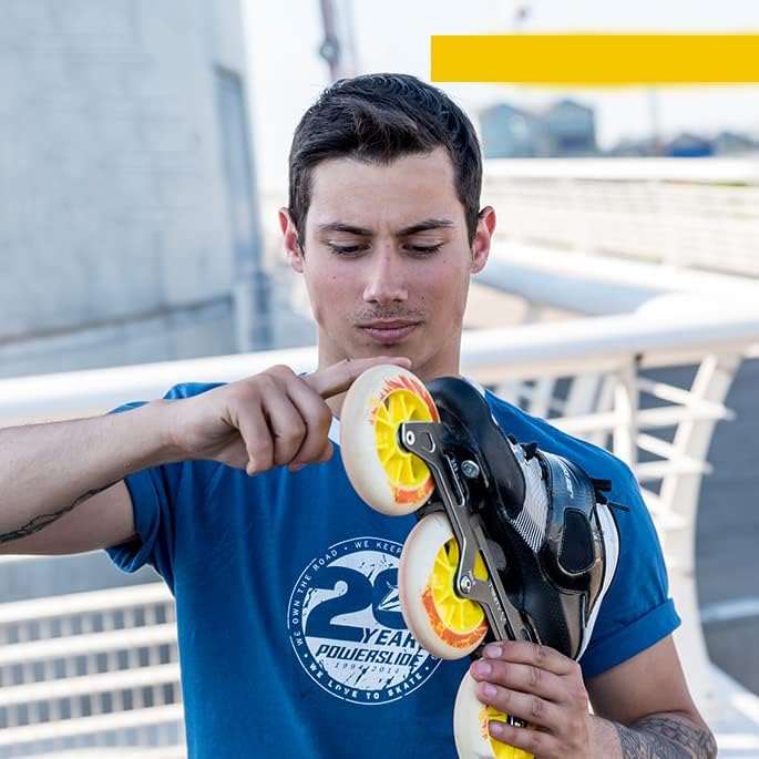 Inline Skate Wheels for Outdoor Indoor 86A Inline Hockey Replacement Wheels for Single Row Skate Inline Skate Replacement Wheels Low Noise 110mm