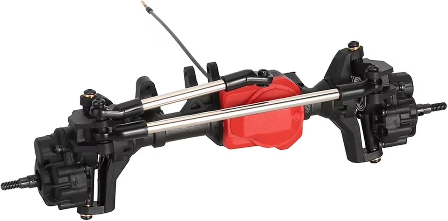 RC Front Rear Drive Axle Compatible with for traxxas for TRX-4 1/10 RC Car Upgrades Parts Metal RC Portal Axles Front and Rear Axle with T-Lock Differential(Front and Rear)