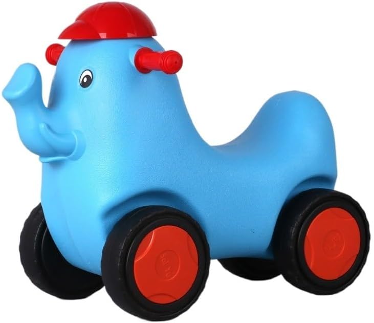 Wiggle Scooter Elephant Walker & Ride-On Toy with Low Seat Curved Body Durable Wiggle Car for Toddlers(Blue)