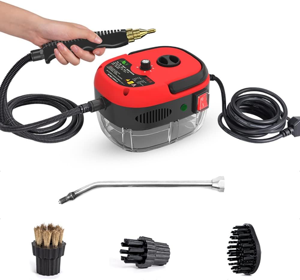 High Pressure Steam Cleaner, 2500W Portable Steam Cleaning Machine,High Temperature Cleaning kit for or Kitchen Bathroom Furniture Car Seat