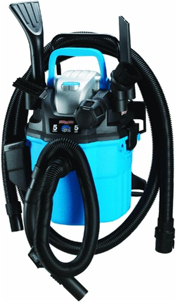 Channellock Shop Wet Dry Vacuum 5Gal 5Hp Wall Mount Vac - Remote Control, Wheels, Foam Filter - 5 Gal