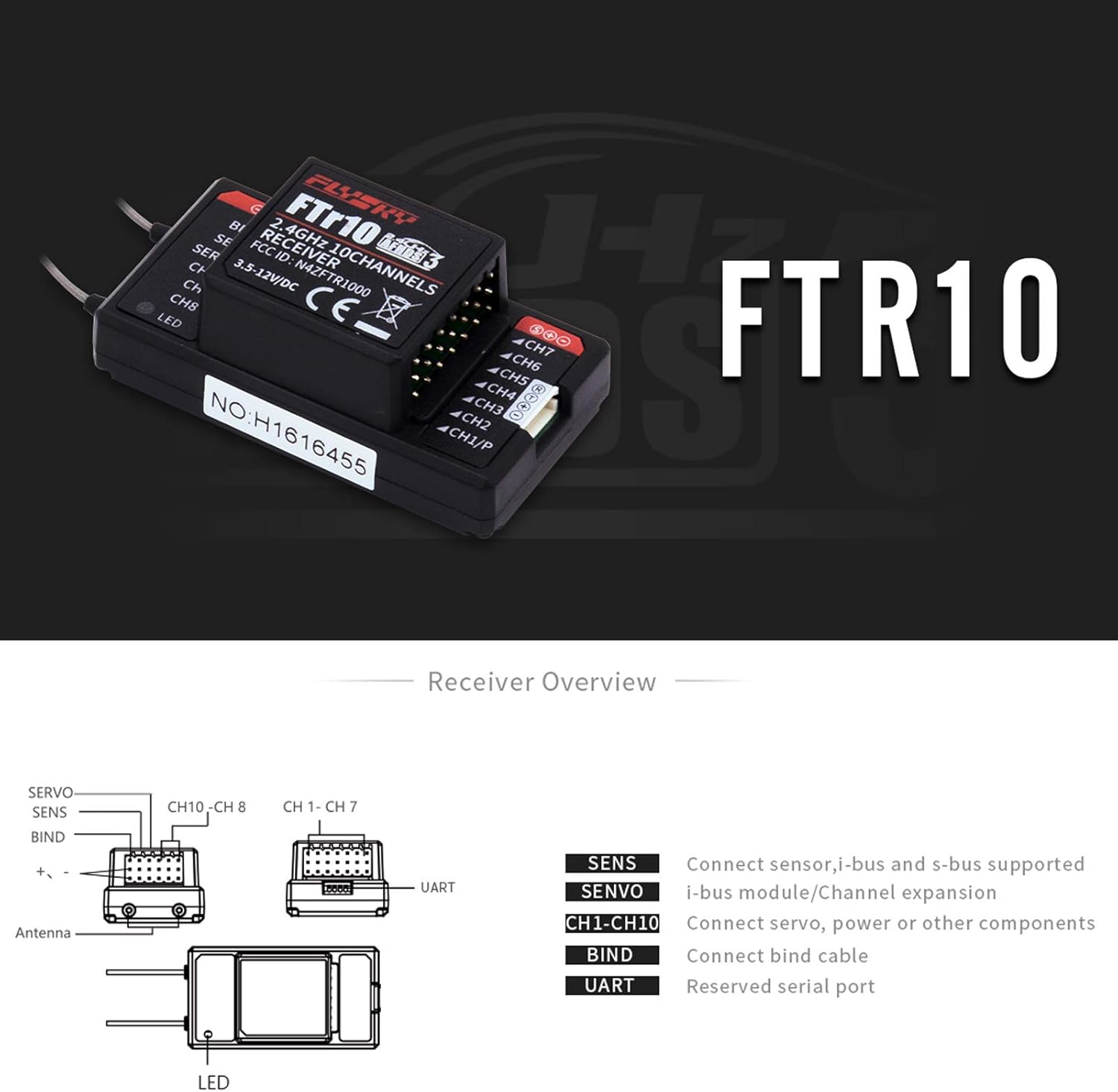 GoolRC Flysky Paladin PL18 2.4GHz 18CH Radio Transmitter with FS-FTr10 and FTr16S Receiver for RC FPV Racing Drone Airplane Helicopter Multicopter Engineering Vehicle - Mode 2 (Left Hand Throttle)