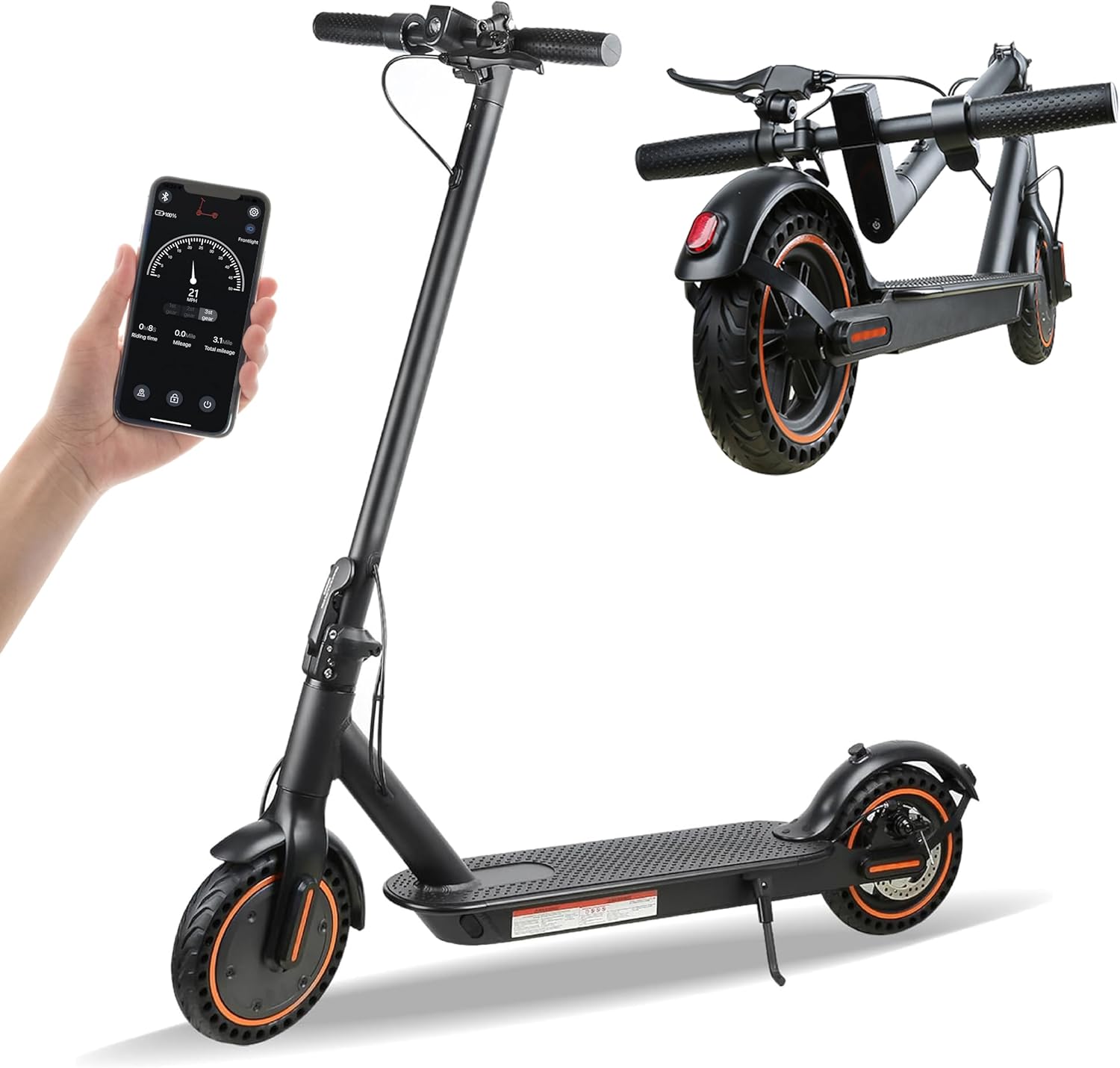 Electric Scooter, Powerful 500W/1500W Peak Motor, Max20/28/35Miles Long Range, Top Speed 19-22MPH, 8.5