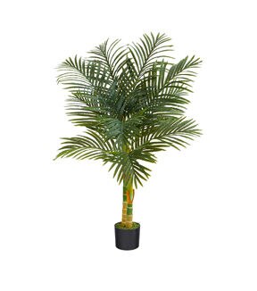 Nearly Natural 4ft. Golden Cane Artificial Palm Tree
