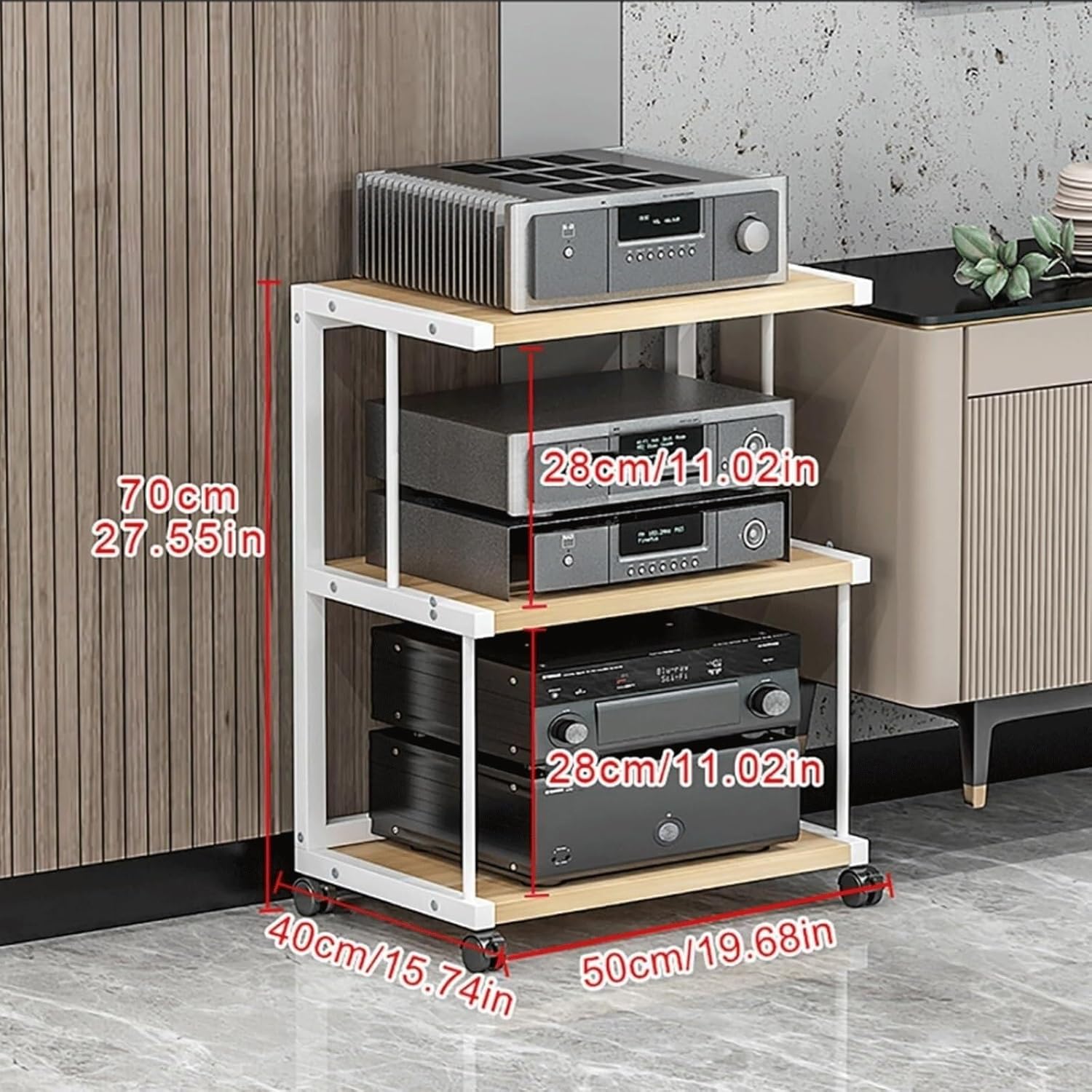 3/4 Tier HiFi Shelf