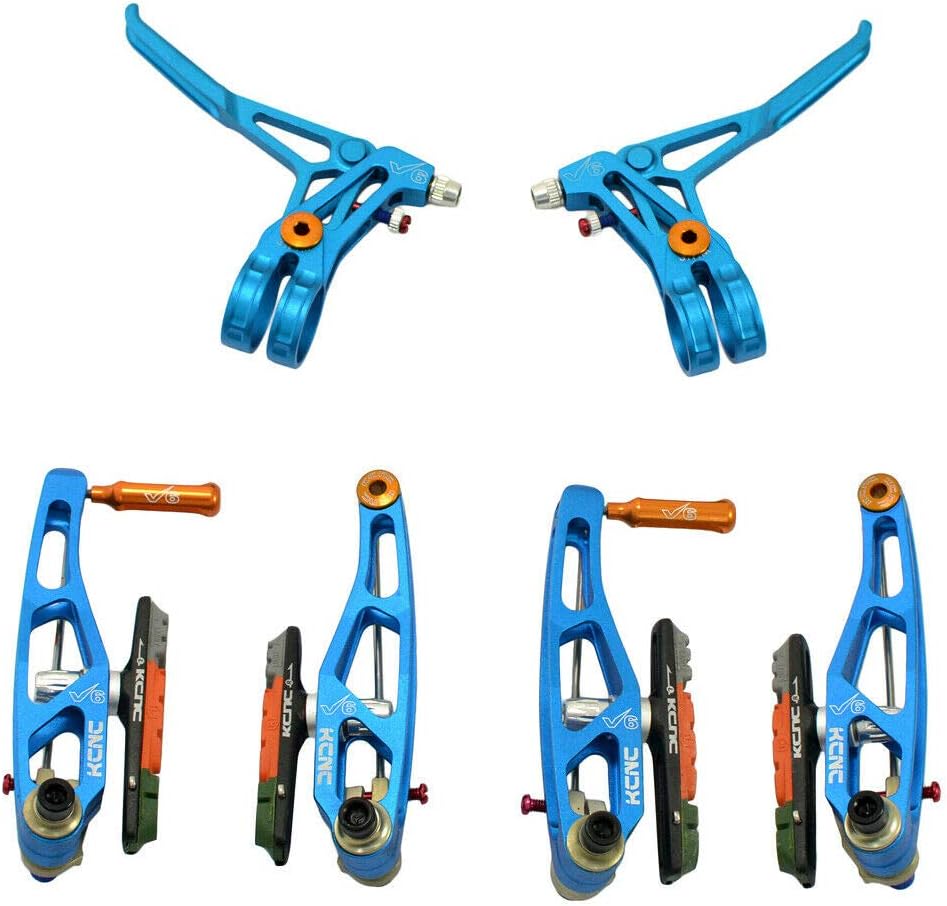 KCNC V6 VB6 MTB V-Brake Set (V-Brakes and Levers), Blue, SK2170