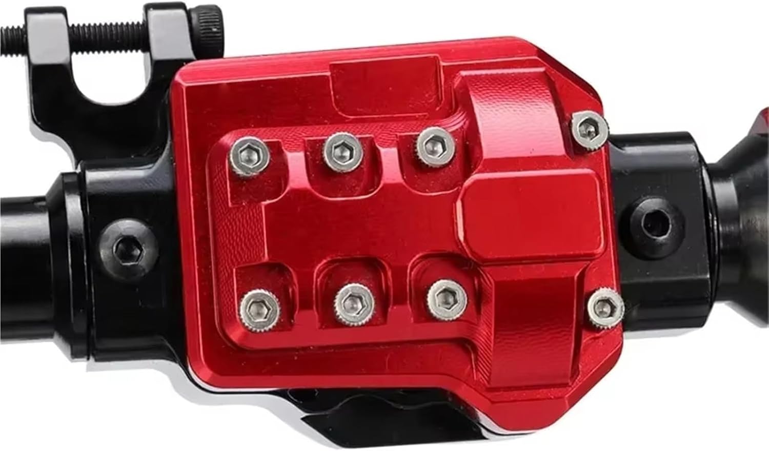 Compatible with Traxxas for TRX-4 for Defender for Bronco G500 1/10 RC Crawler Upgrade Parts Aluminum Portal Axle Housing RC Accessories(Red)