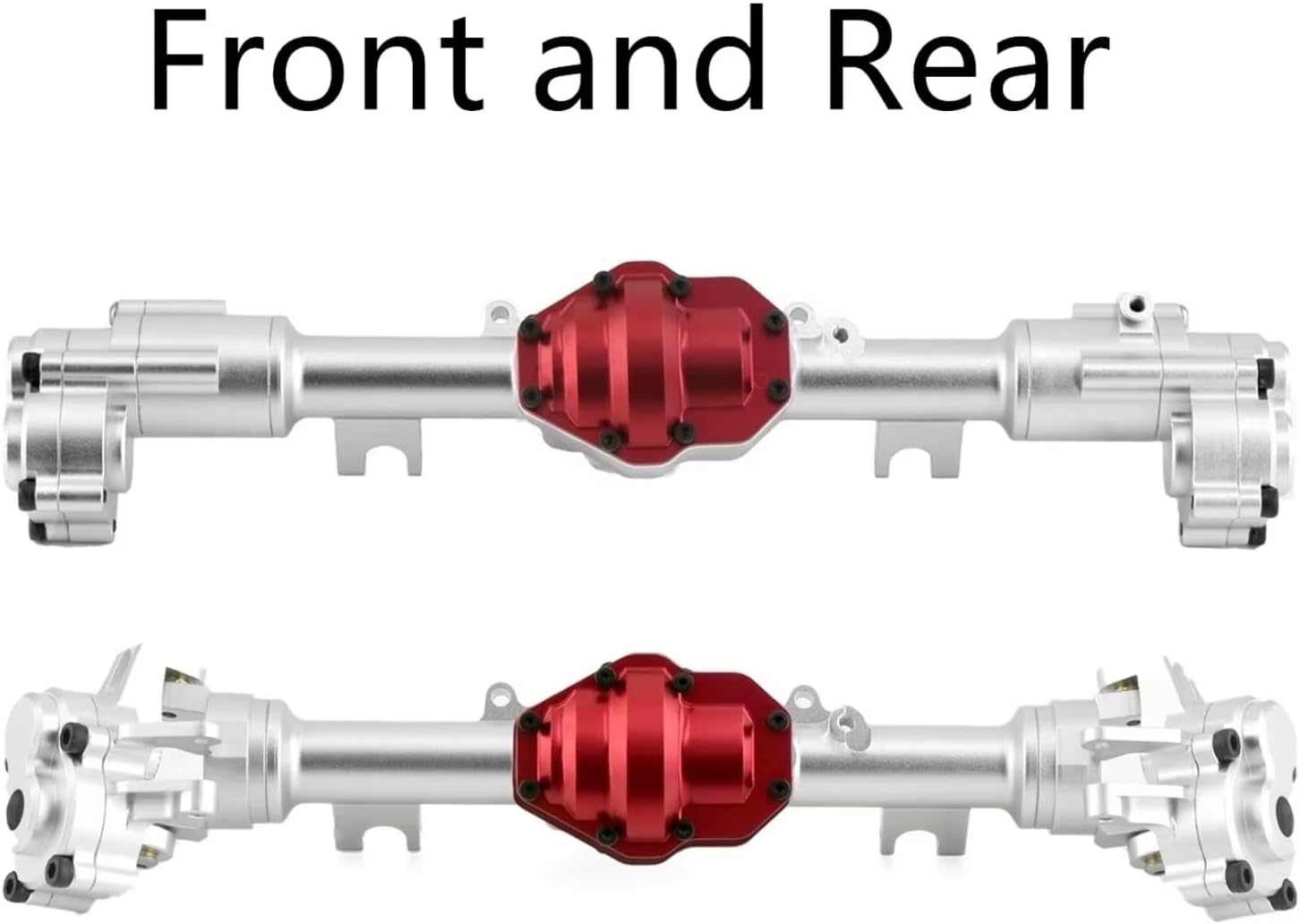 RC Axle Models For YiKong YK4082 YK4083 For Absima For Yucatan CR1.8 1/8 Metal Front And Rear Portal Axle Housing Gear Cover RC Crawler Car Upgrades(1set)