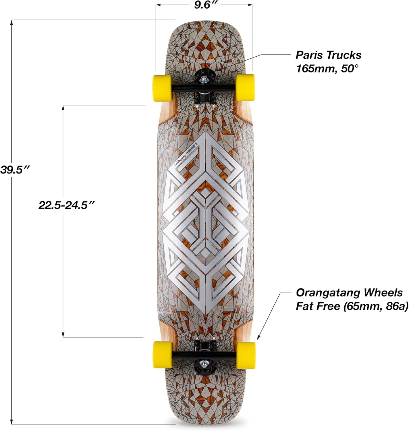 Loaded Boards Tesseract II Longboard Freeride Freestyle Sliding Skateboard