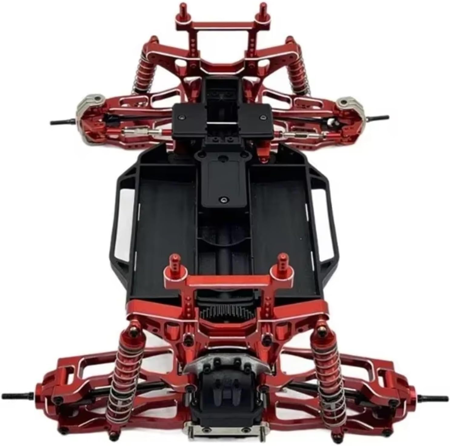 for UD1201 UD1202 Pro 1/12 Metal Steering Cup Shock Absorber Suspension Arm Shock Tower Link Kit RC Car Upgrade Parts Accessories RC Car Repair Kit(Red)