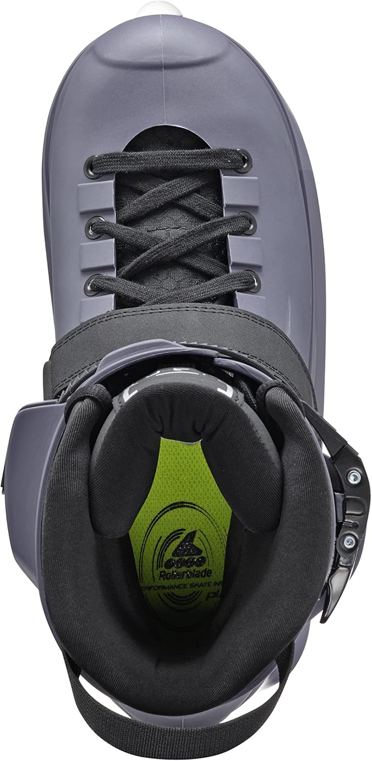 Rollerblade Blank Team Unisex Adult Fitness Inline Skate, Gray, Urban Performance Inline Skates