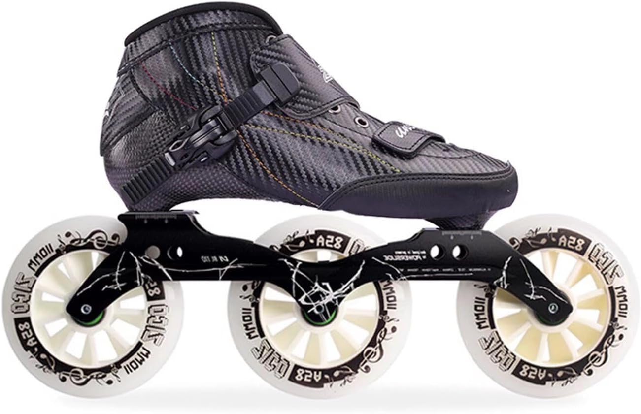 Inline Speed Racing Skates 3 Wheel Adjustable Inline Skates for Women Men Outdoor Fitness Beginner
