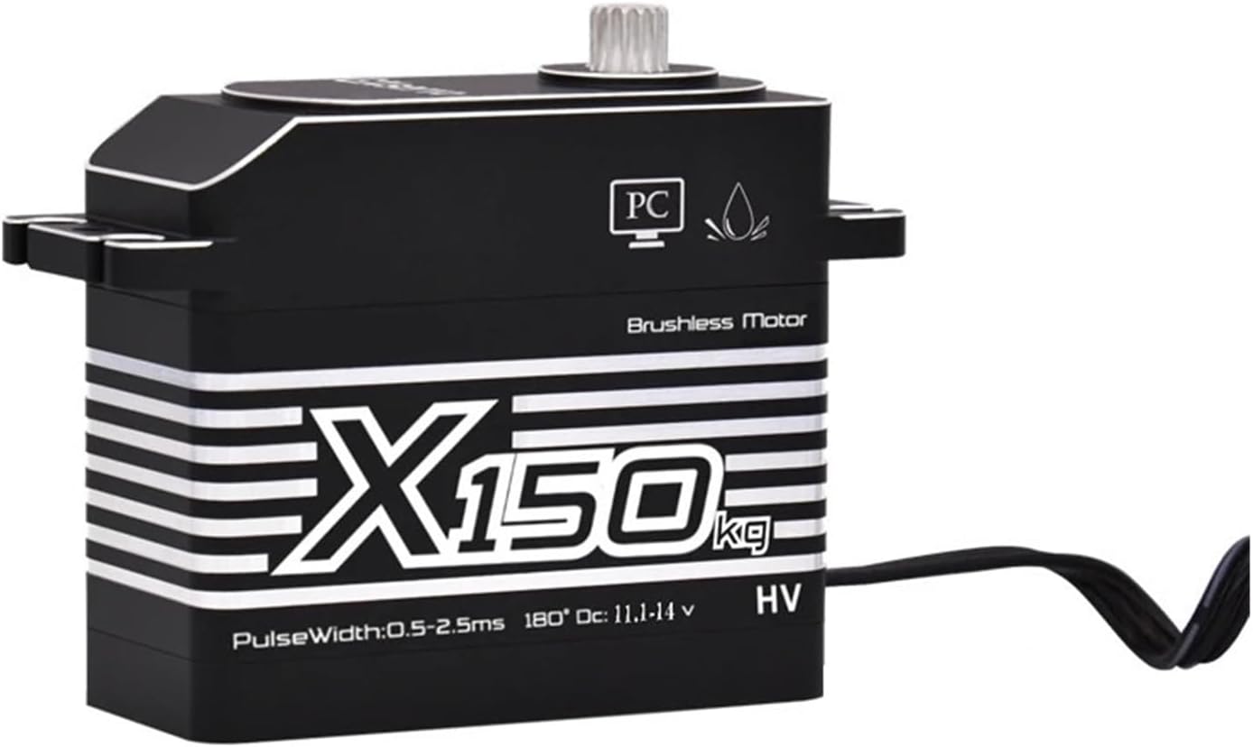 150KG High Torque High Pressure CNC Aluminum Shell Metal Gear Brushless Waterproof 1/5 Large Model