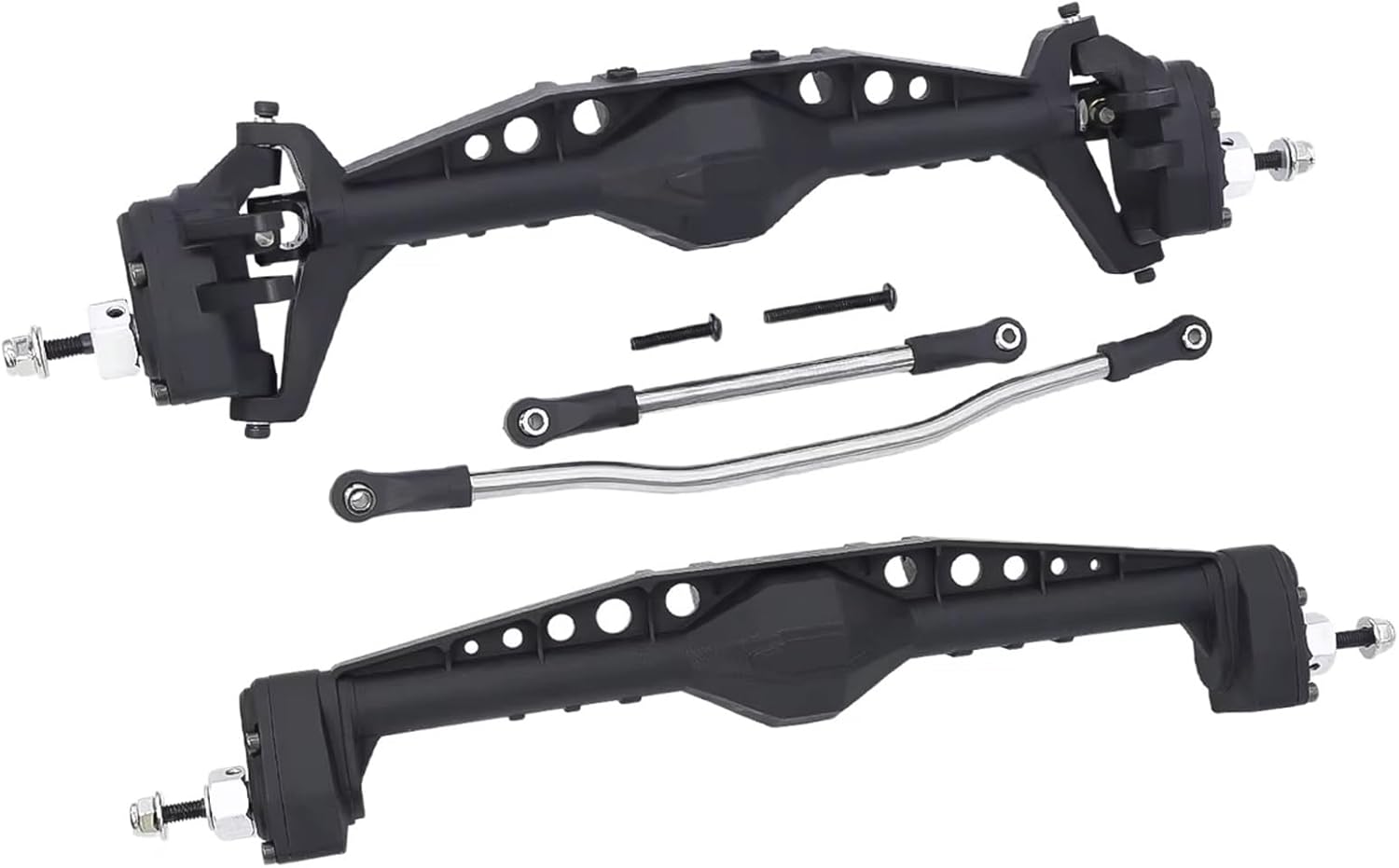 RC Spare Part Compatible with Axial for Capra 1.9 for Unlimited for Trail for UTB for Currie F9 Upgrades Front Rear Portal Axle Set 1/10 RC Crawler Car(Rear and Front)