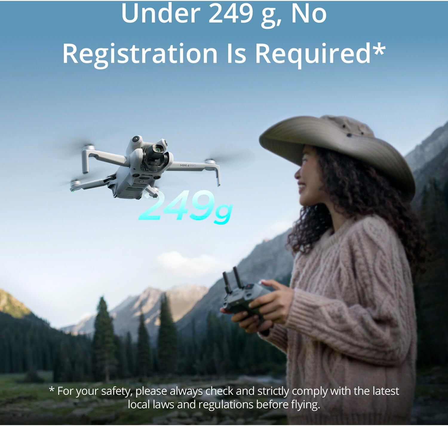 DJI Mini 4 Pro Fly More Combo with DJI RC 2 (Screen Remote Controller), CP.MA.00000735.01 Folding Drone with 4K Video, Under 249g, 34 Mins Flight Time, Vision Sensing + 128GB Card, CPS 2 Year Warranty + Pilot Kit