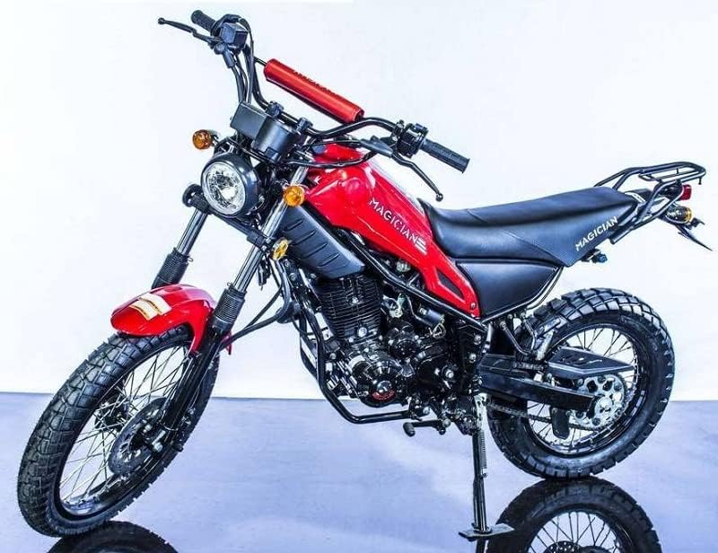 HHH 250cc Motorcycle Model RPS Magician 250cc Dual Sports Enduro 5 Speed Adult 250cc Scooter Motorcycle Street Bike (Black)