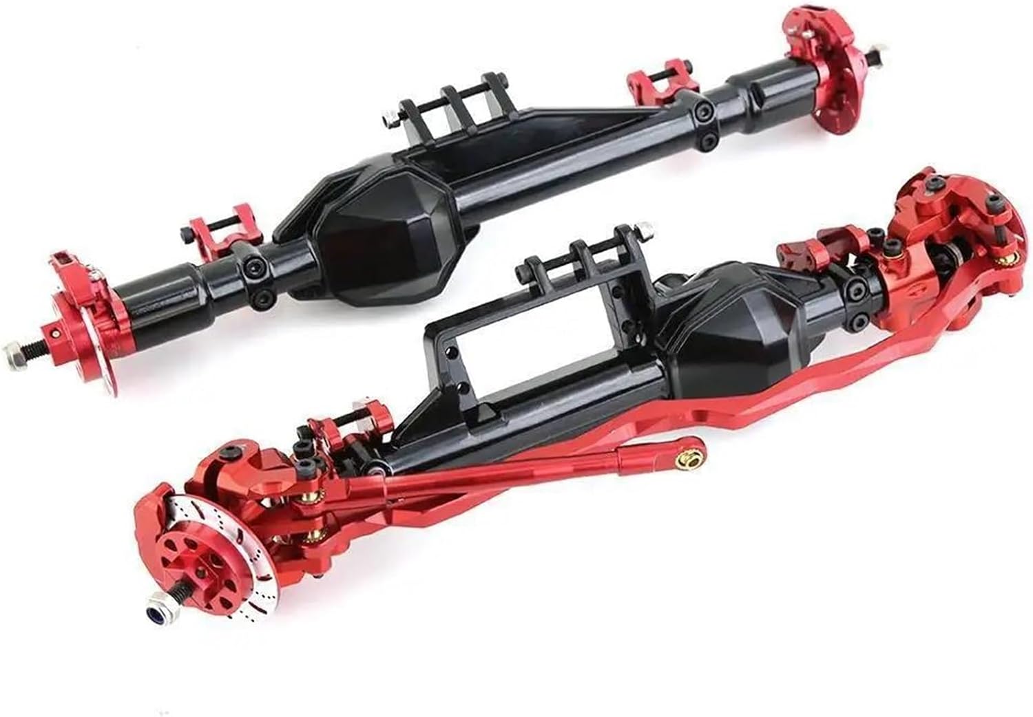 RC Vehicle Axles Compatible with Axial for RBX10 for Ryft Metal Complete Front and Rear Axle 1/10 RC Crawler Car Upgrade Parts Accessories(Color2,1Set)