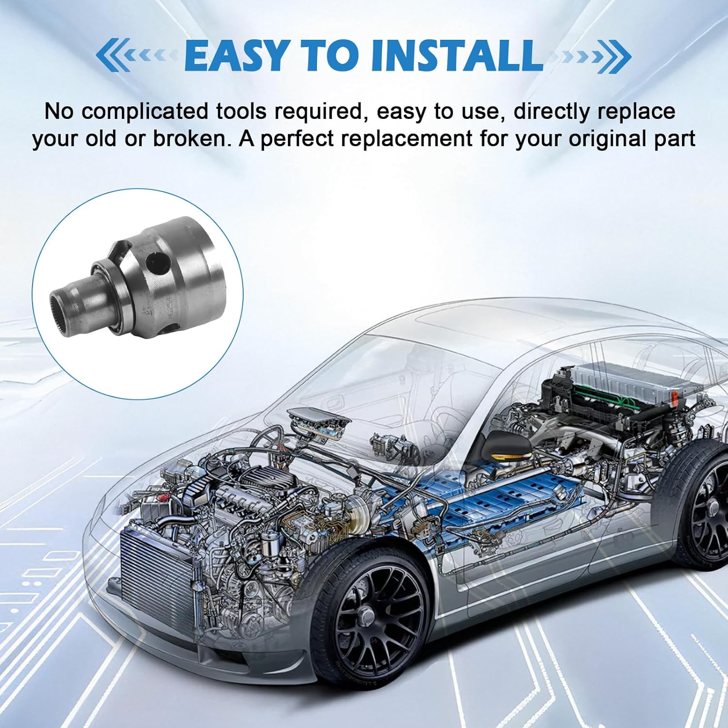 Center Differential Viscous Coupling 38913AA100 for Subaru Impreza WRX Legacy Outback 2000-2014 2.5L H4 AWD Replaces 38913AA102 38913AA100 38913AA101