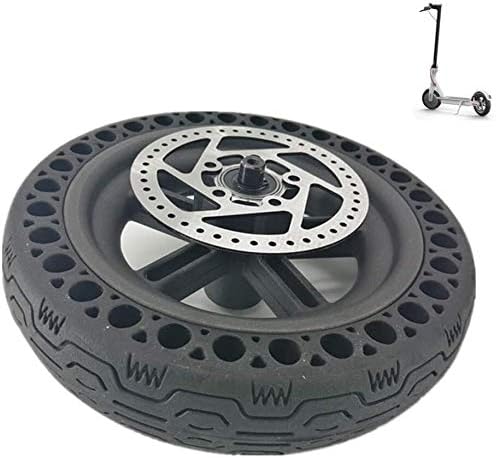 Electric Scooter Tires Electric Scooter Tire 8.5 Inch 8 1/2X2 Explosion-proof Wheel Assembly Including Disc Brake Pads Suitable for Mijia M365 Electric Scooter Rear Wheel Replacement Solid tire