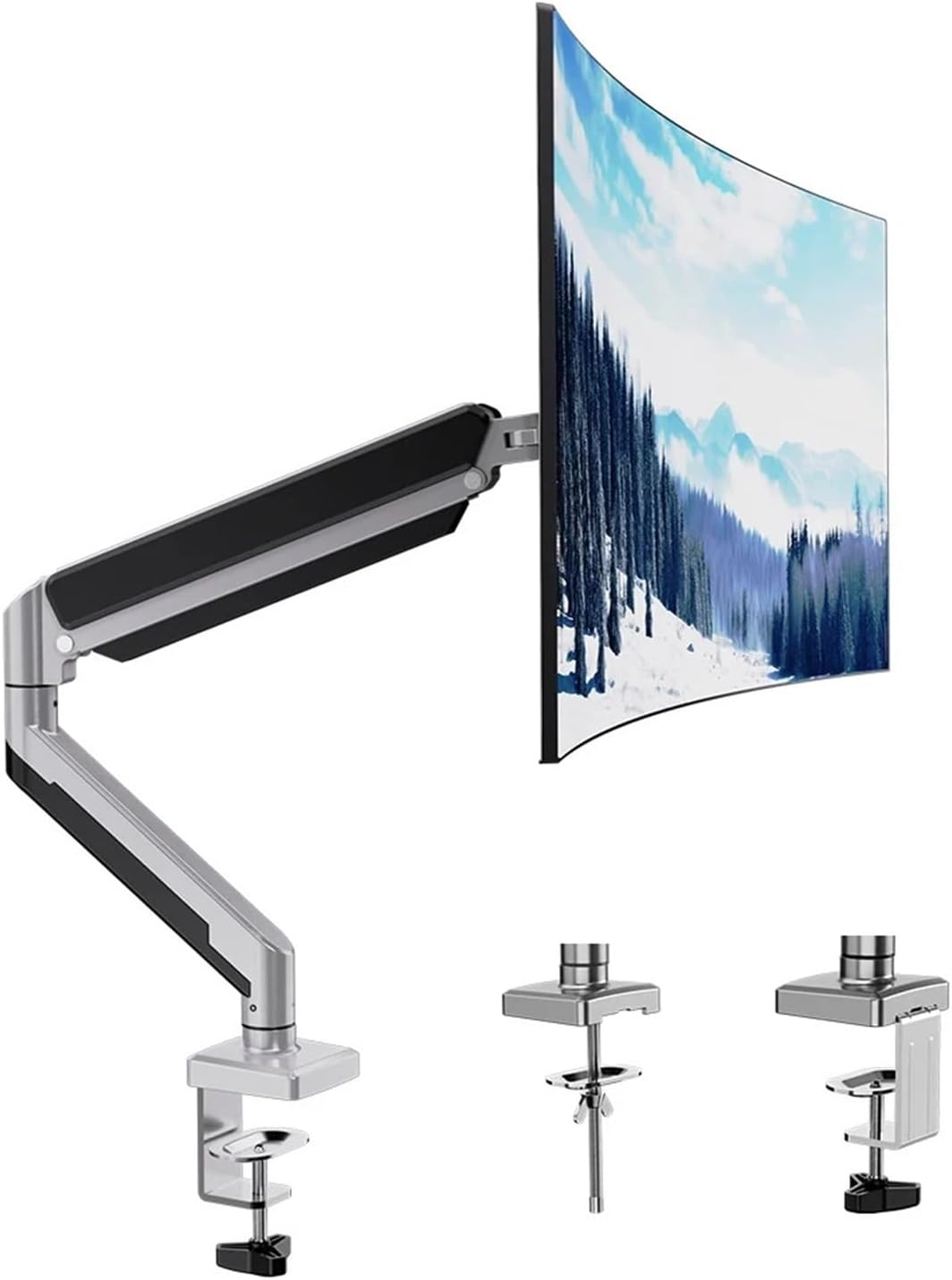 Adjustable screen monitor stand, suitable for 13 to 32 inch computer monitors Tilt and swivel monitor stand VESA: 75*75-100*100mm(Black)