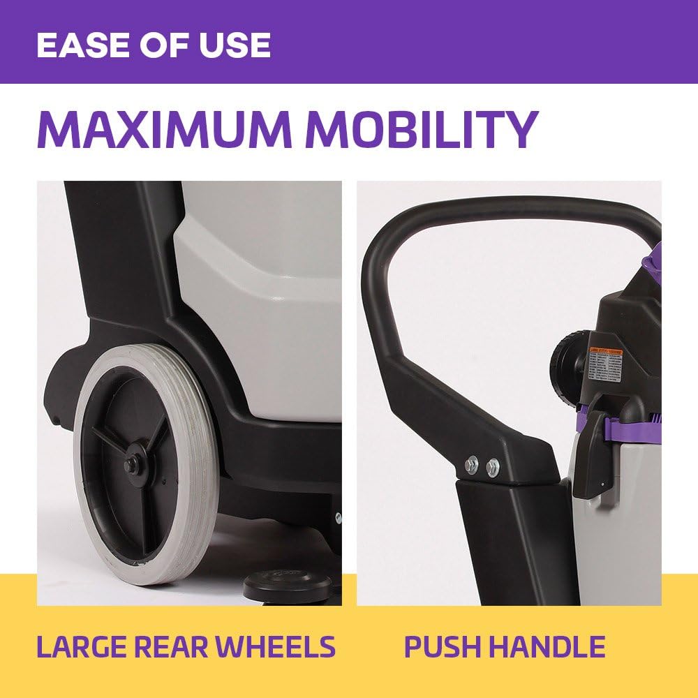 ProTeam Wet Dry Vacuums, ProGuard 20, 20-Gallon Commercial Wet Dry Vacuum Cleaner with Tool Kit and Front Mount Squeegee