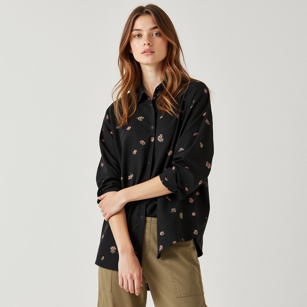 The Meadow Blouse // Noir