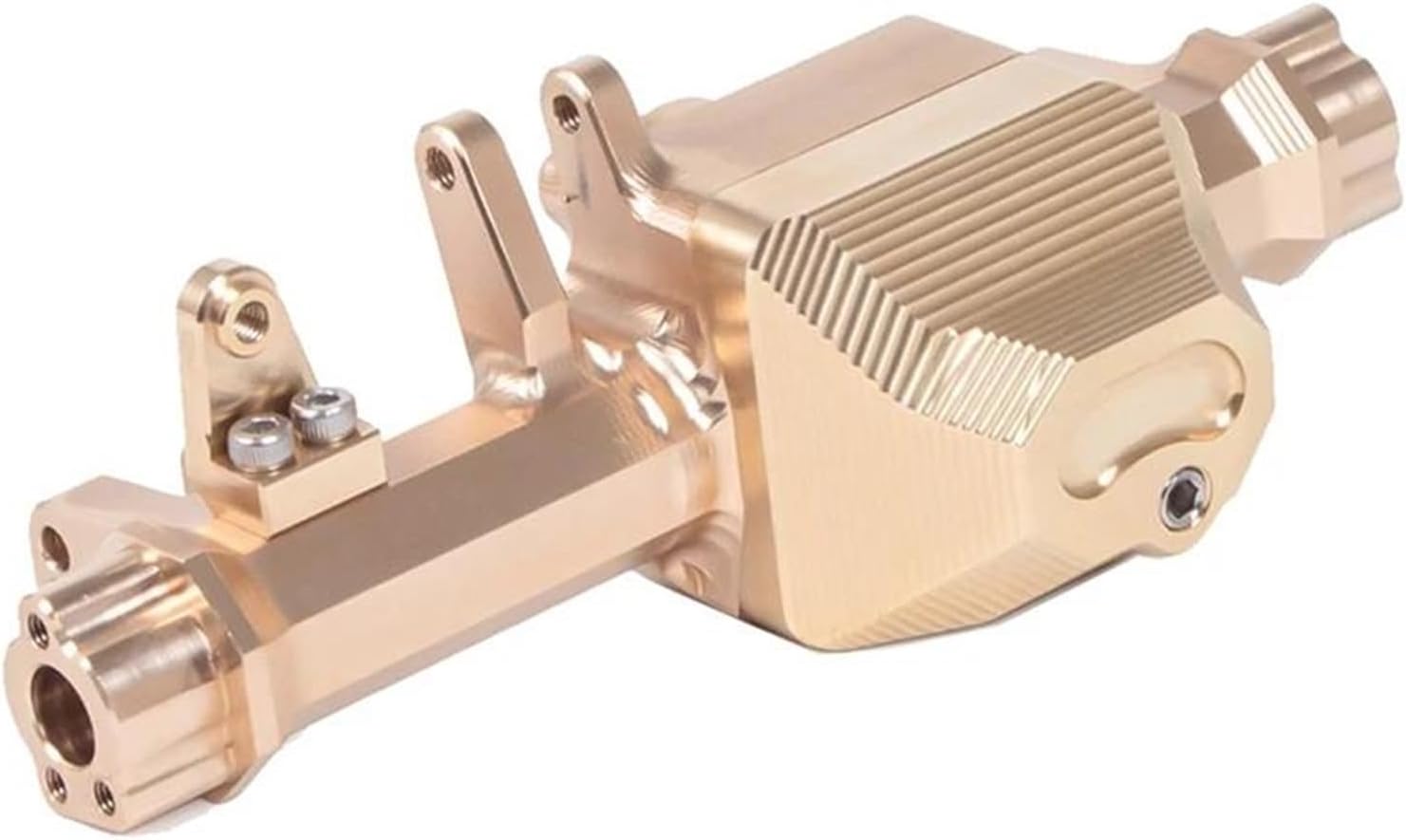 RC Vehicle Axles Compatible with for traxxas for TRX4 Brass Front Axle Rear Axle Housing 1/10 RC Crawler Car Front Rear Axle Upgrade Spare Parts Accessories(1Set)