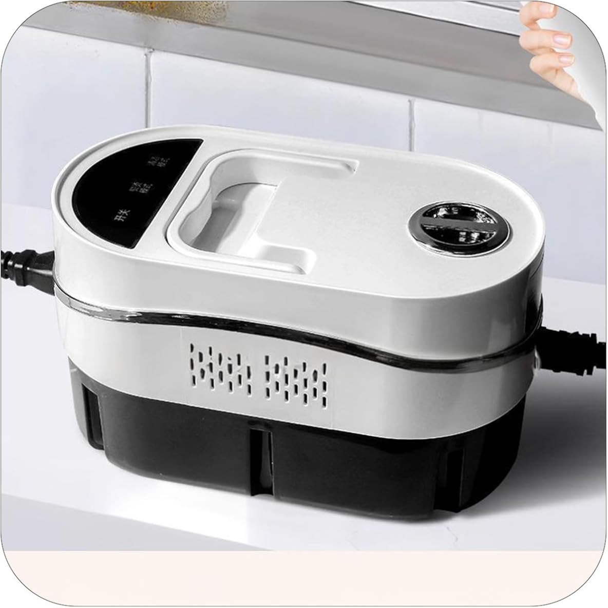 Professional Steam Cleaner, 1500W High Temperature Steamer with 99.99% Sterilization Rate, 120°C Steam Temperature, ABS Housing, 1.98KG Portable Design (White)
