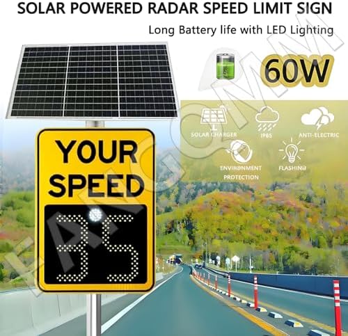Solar Powered Radar Speed Limit Sign - 20