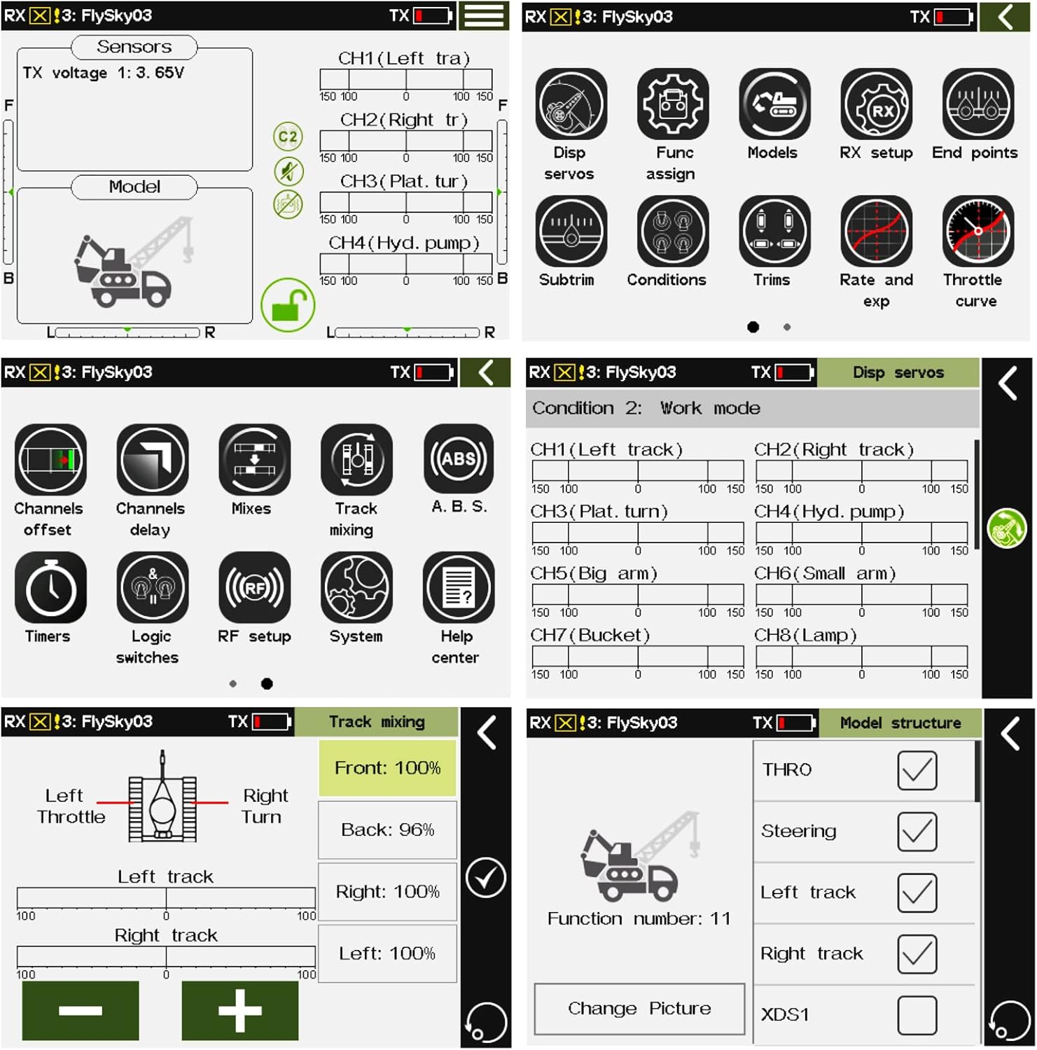 Flysky Paladin FS-PL18 EV Radio Controlle Transmitter, 2.4G 18Channel 3.5 Inch TFT Touch Screen for RC FPV Boat Car Drone with FTr12B Receiver (FS P18 EV)