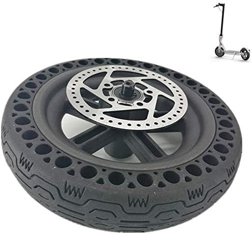 Electric Scooter Tires Honeycomb Solid Tires 8.5 Inch 8 1/2X2 Explosion-Proof Wheel Assembly Including Disc Brake Pads Suitable for M365 Electric Scooter Rear Wheel Replacement Solid tire