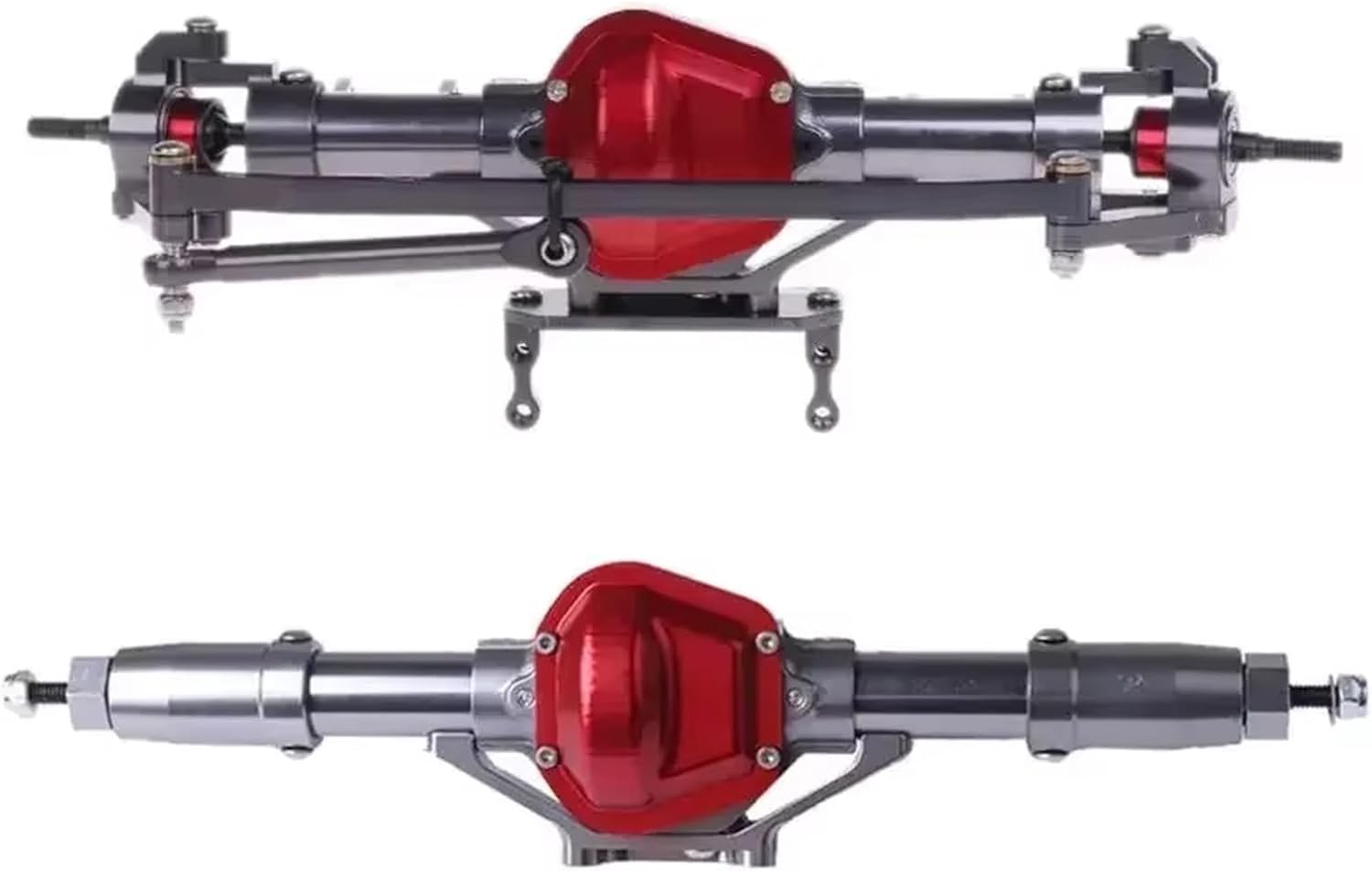 RC Car Upgrade Parts Compatible with Axial for SCX10 1:10 RC for Rock Crawler Car RC Car CNC Metal Front Rear Axle Upgrade Parts(Front and Rear)