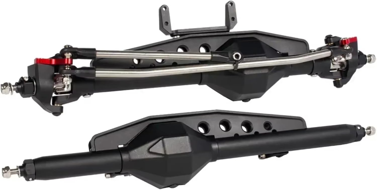 RC Axle Models For Axial For Wraith 90018 RR10 Bomber SMT10 For Capra For Rock For Racer 1.9UTB 1/10 Diamond Axle Set RC Crawler Roll Cage Chassis DIY(Black,1set)