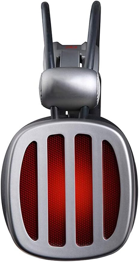 Earphones 7.1 Channel Gaming Headset Single USB Interface Stereo Surround Noise Canceling Headphones with Microphone Silver Gray Earbud Headphones