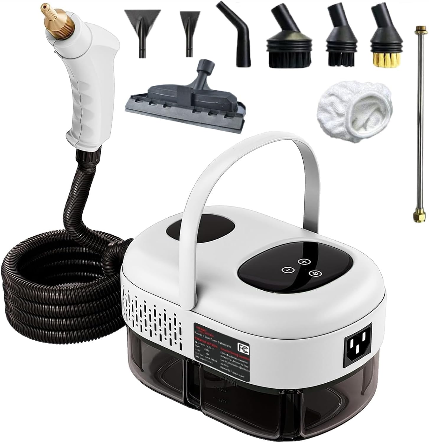 2500W Multi-functional Home Steam Cleaner with 3 Adjustable Speeds, 15-Second Heating, Suitable for Home Kitchens, Furniture, Etc.