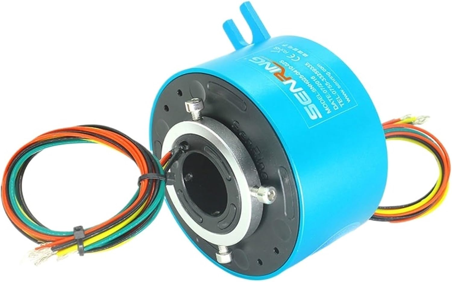 Through Hole Slip Ring 25.4mm Inner Diameter 86mm OD Size 2/3/4/6 Wires 2A/5A/10A Current Routing Hydraulic Or Pneumatic(25.4X86mm 4CH 10A)