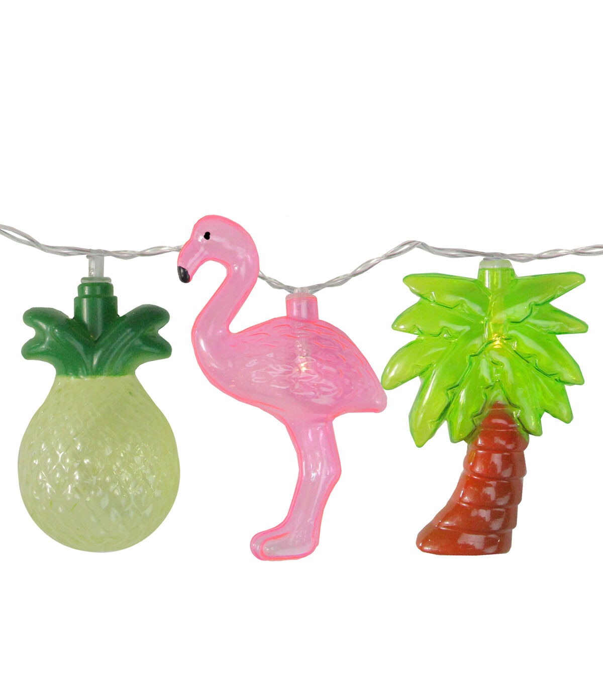 Northlight 10-Count Tropical Summer LED String Lights - 4.5ft Clear Wire