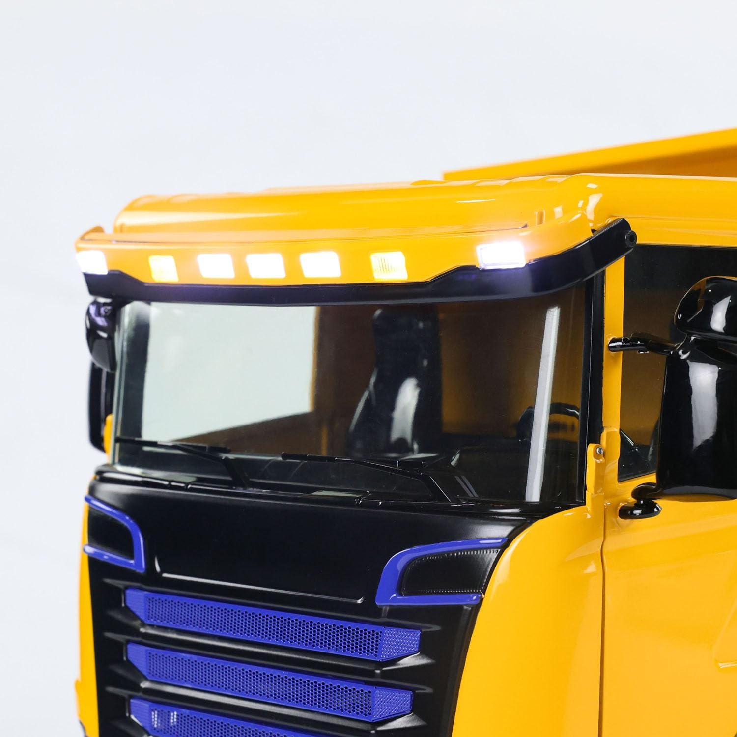 TOUCAN RC HOBBY Metal 1/14 Remote Control Hydraulic Dumper Truck 8x8 Full Tipper Car Differential for Ages 14+