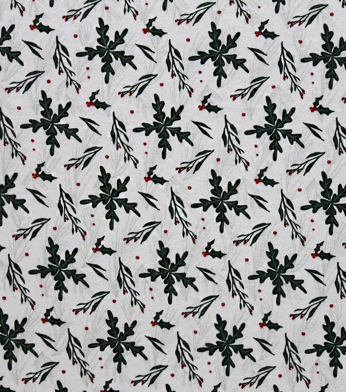 Green Holly Super Snuggle Christmas Flannel Fabric