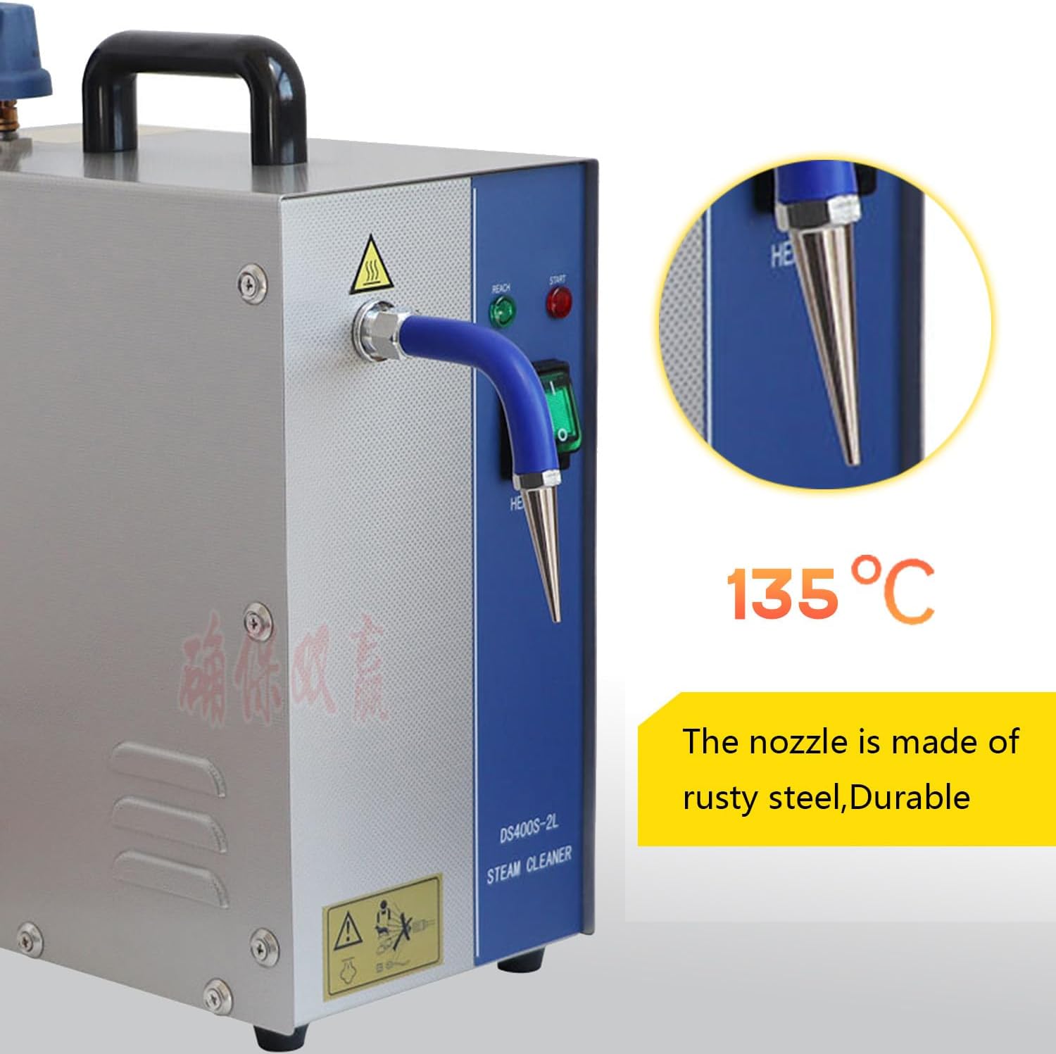 ylpddmm Jewelry Steam Cleaner - 1300W 2L Commercial Electric Gem Washer Cleaning Tool Stainless Steel Jewelry Washer Gold Sliver Jewelry Ring Steamer Cleaner Machine