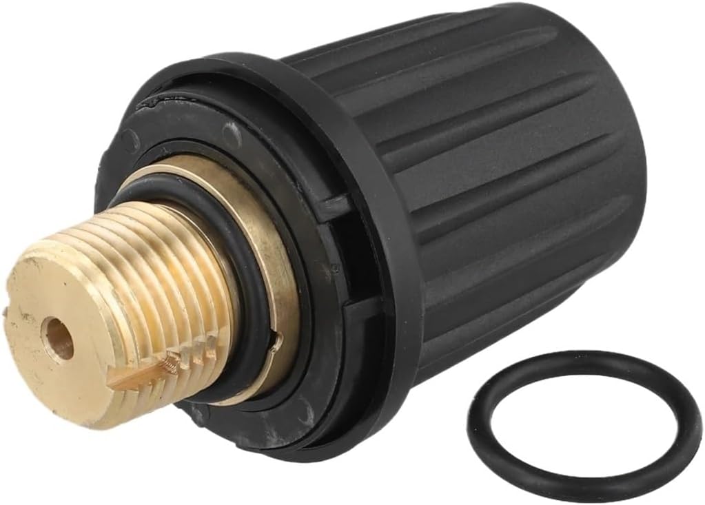 ，Compatible For Karcher， 4.590-105.0 Safety Lock Safety Valve With Black O- For Ring 6.363-279.0 Steam Cleaners Replacement Accessories(2 PACK)