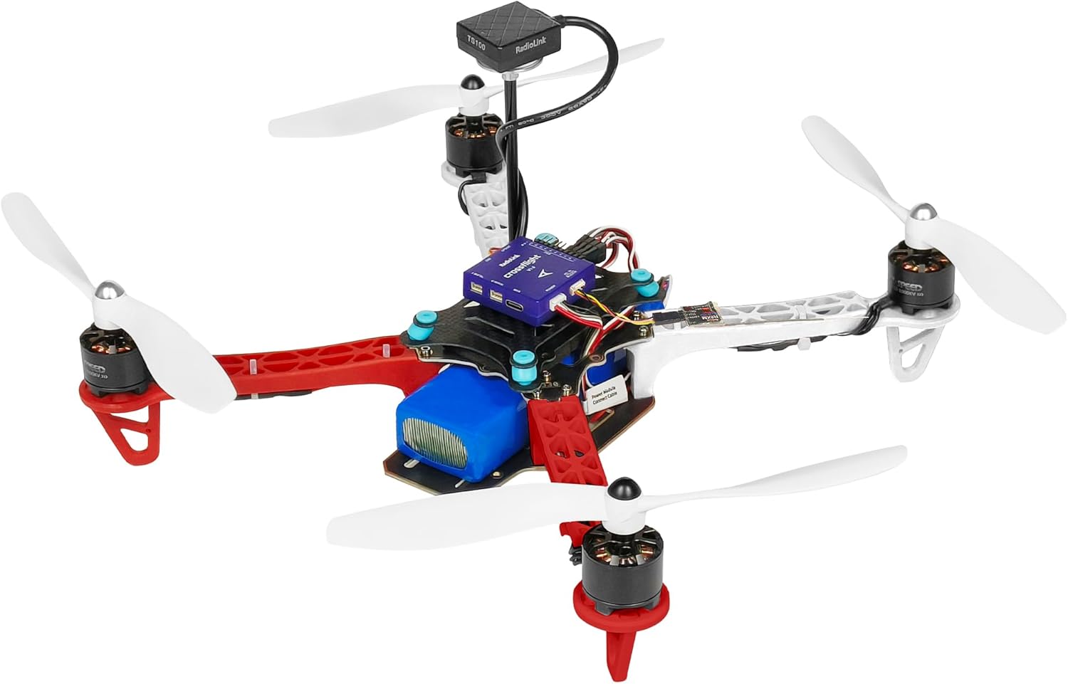 Radiolink F330 RC Drone 330mm wheelbase quadcopter with Crossflight flight controller and TS100 GPS, suitable for racing, aerial photography, automatic inspection and other fields（PNP Version）