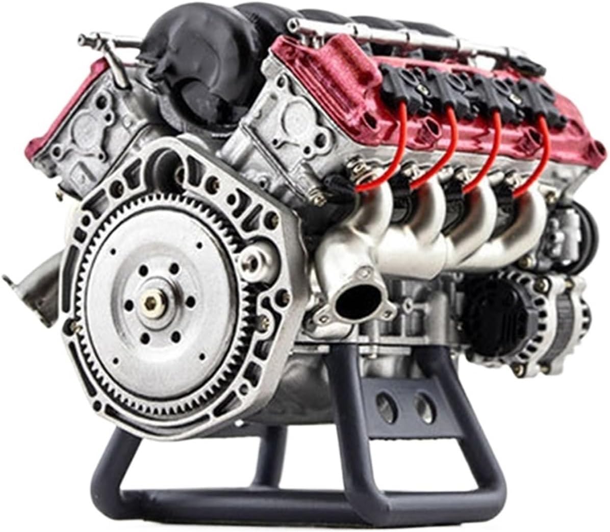 MAD V8 Engine Model Internal Combustion Engine Assembly Kit RC Full Simulation Engine Suitable for RC Car Adults Children Toys