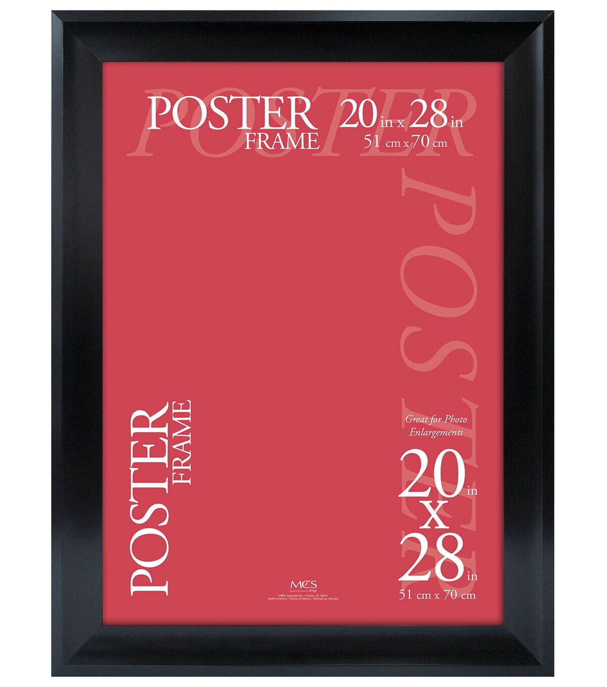 MCS 20 x 28 Black Contemporary Poster Frame