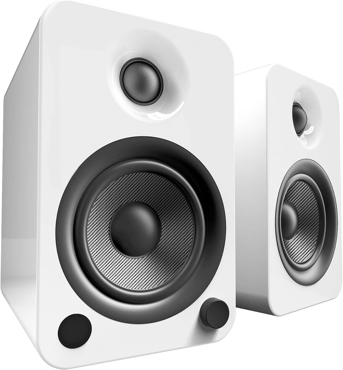 Kanto YU4 Powered Speakers with Bluetooth and Phono Preamp, Gloss White (Renewed)