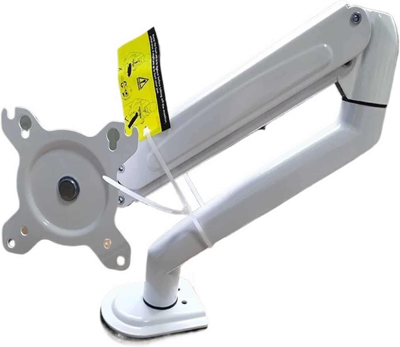 GC08-12 Desktop monitor mounting bracket, suitable for 13 to 27 inches LCD screen rotation and tilt adjustment monitor desktop bracket(WHITE)