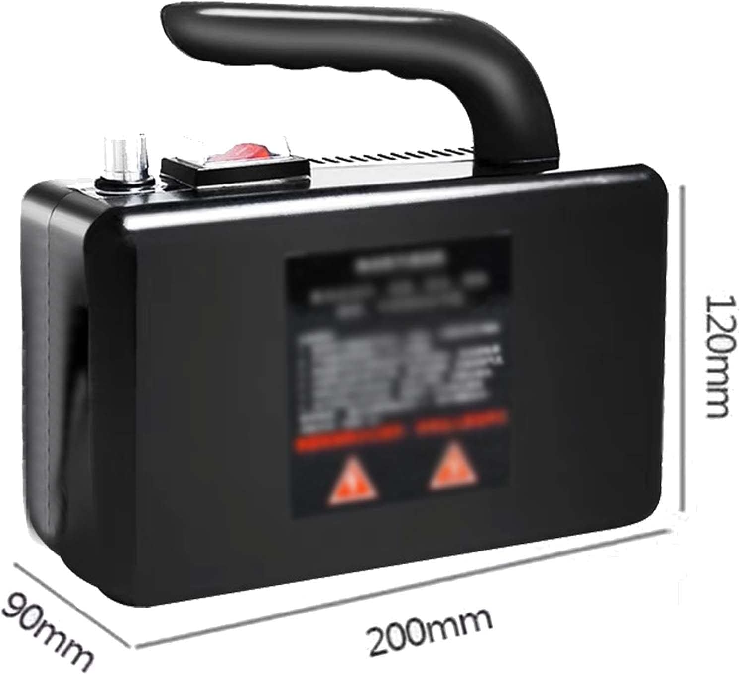 110V/220V High Pressure Steam Cleaner,2600W Handheld High Temperature Cleaner,Tankless Heavy Duty Household Grout Tile Kitchen Fuel Truck,Black-220V